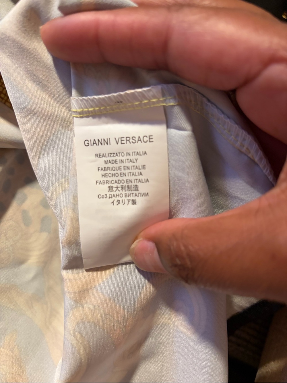 Satin-Look Baroque Print Blouse - Picture 5 of 7